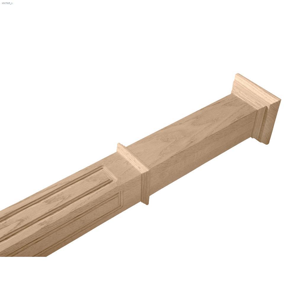 4" x 4" x 50" Oak Newel Post