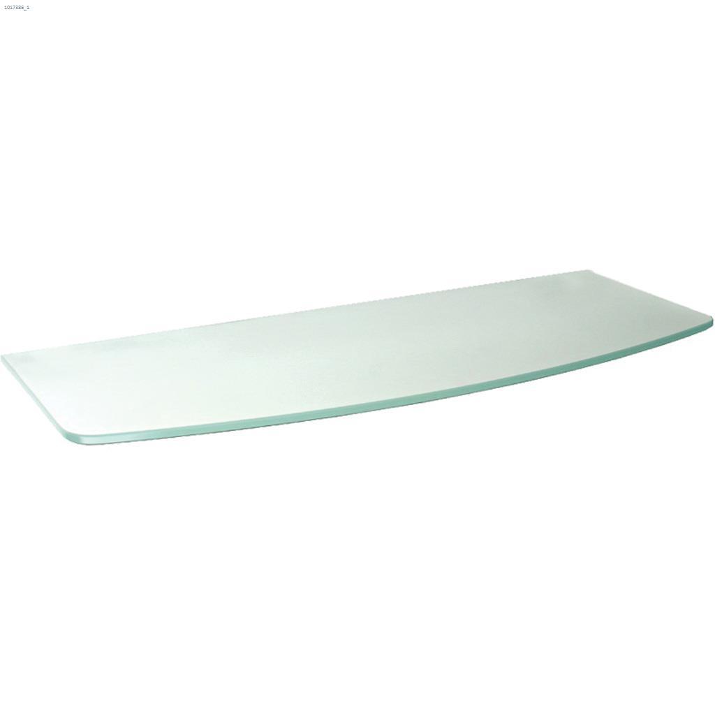 Glassline 32" x 12" x 5/16" Frosted Convex Shelf