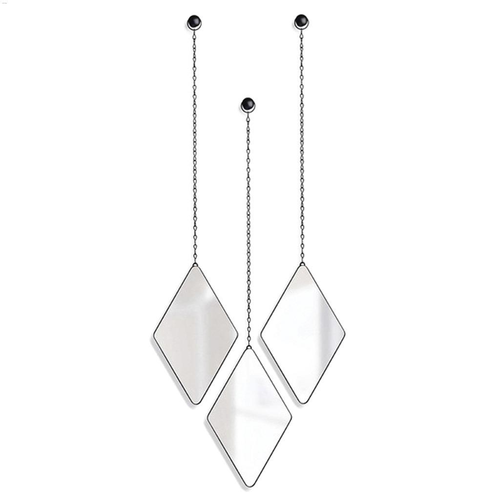 Dima 11-1/4"x7"x1/2" miroir revêtement poudre noire-3/paquet