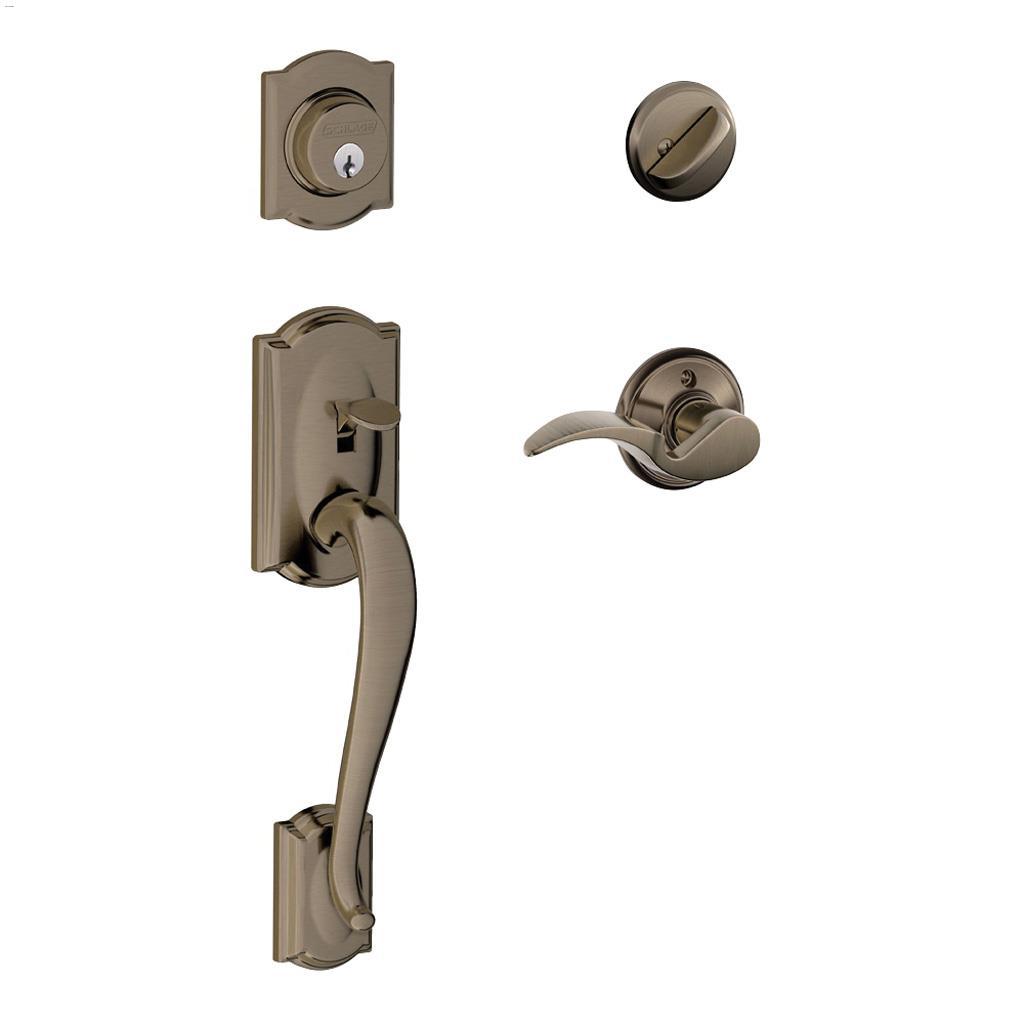 Camelot Grip Set Avanti Lever Antique Pewter