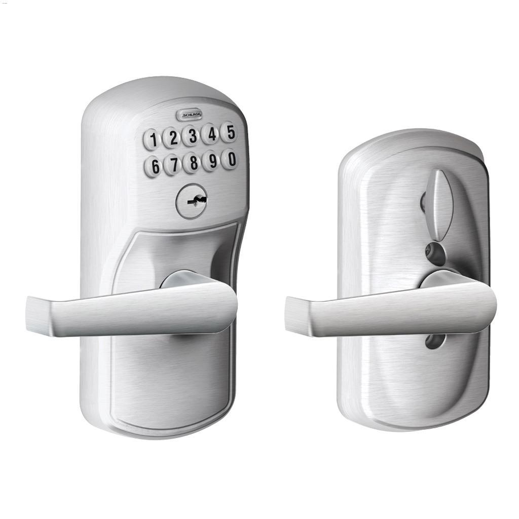 Plymouth Electronic Deadbolt Satin Chrome
