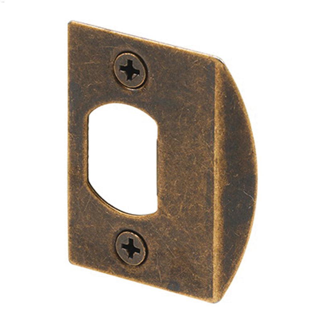 2-1/4" x 1-7/16" Antique Brass Latch Strike