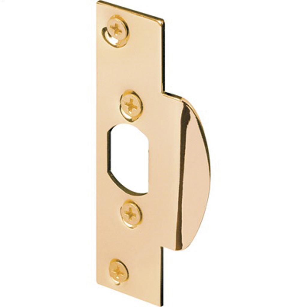 4-1/4" x 1-1/8" Brass Plated Security Latch Strike