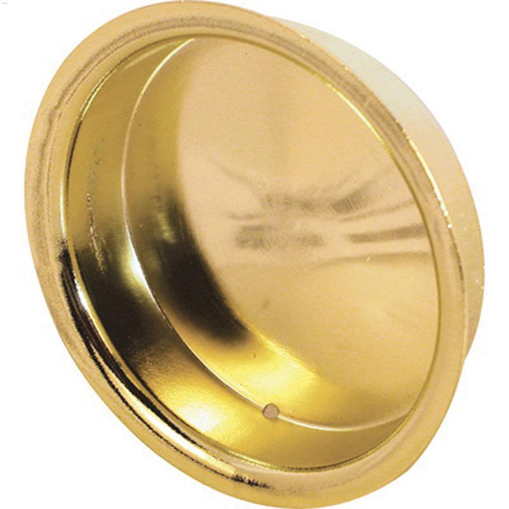 2" x 5/16" Brass Plated Sliding Closet Door Pull Handle