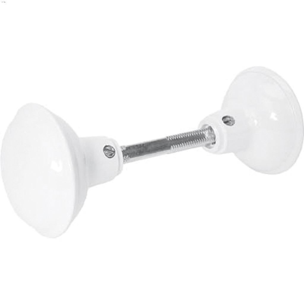 2-1/4" White Painted Door Knob Set
