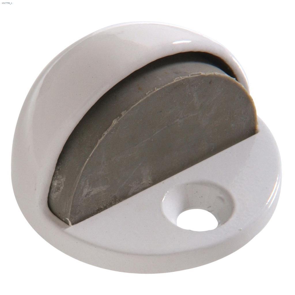 White Low Dome Floor Door Stop