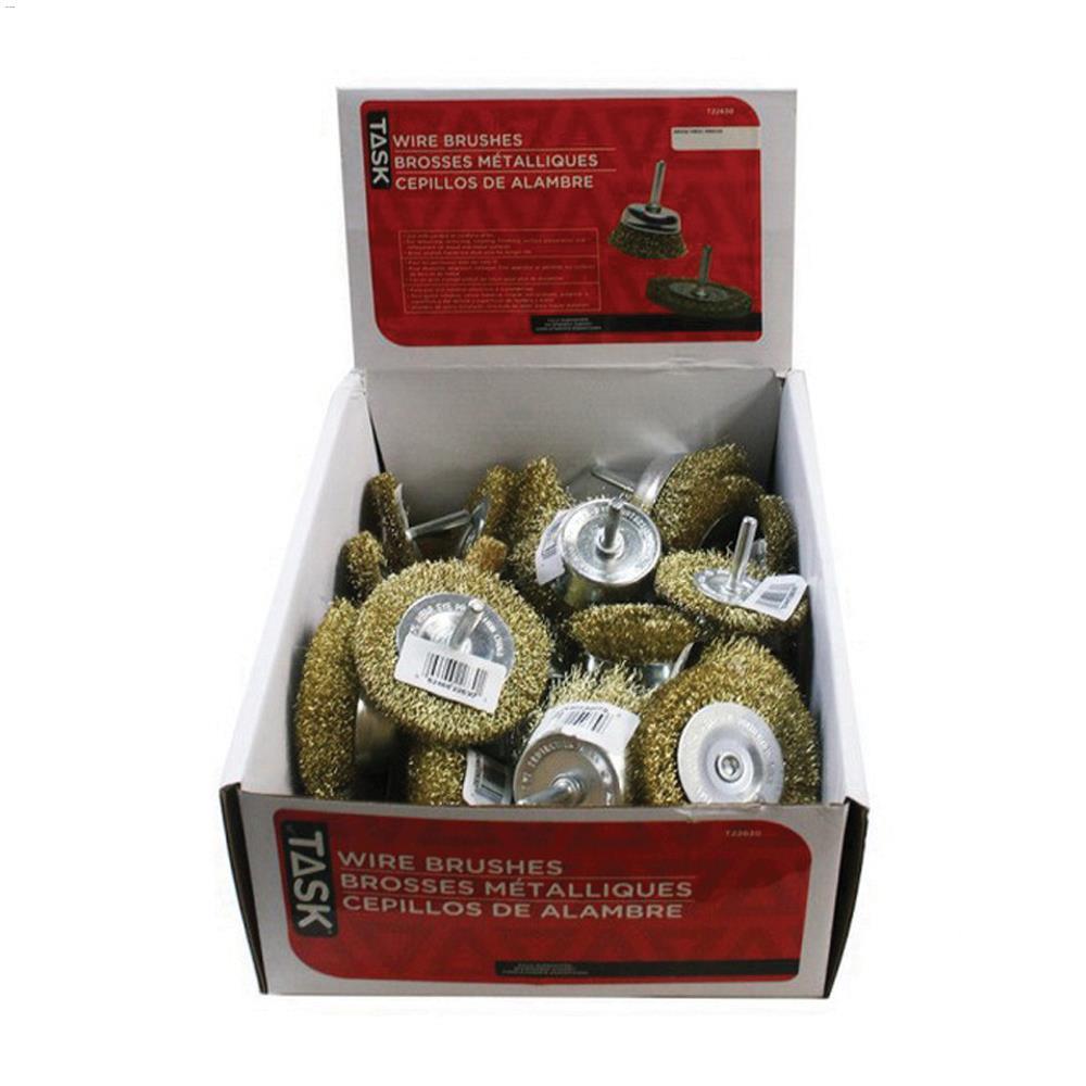Steel 30-Piece Assorted Wire Wheels & Cup Brush