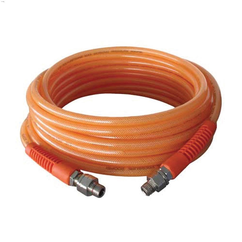 Flexair 1/4" MNPT ID x 3/8" OD x 50' Braided Air Hose