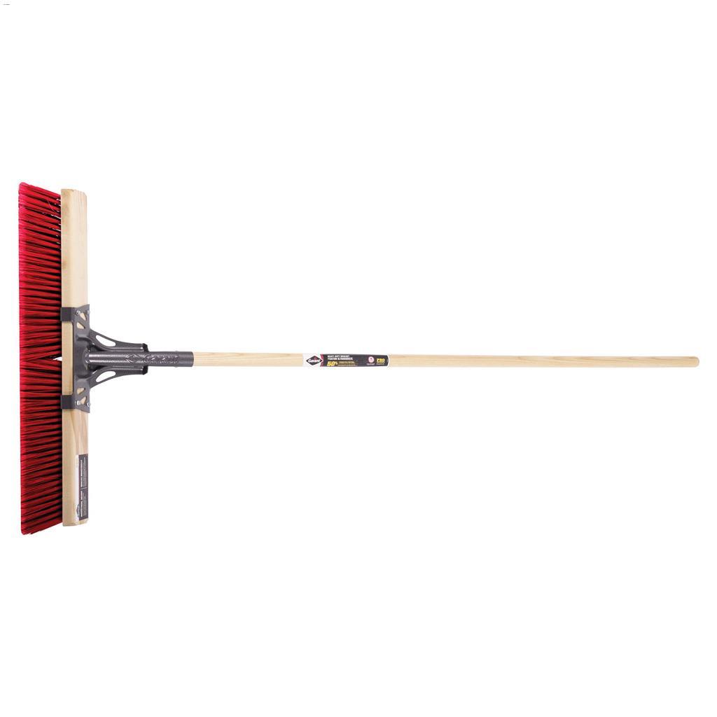 Balai-poussoir série Pro poil rouge/noir 64" x 24" x 4-3/8"