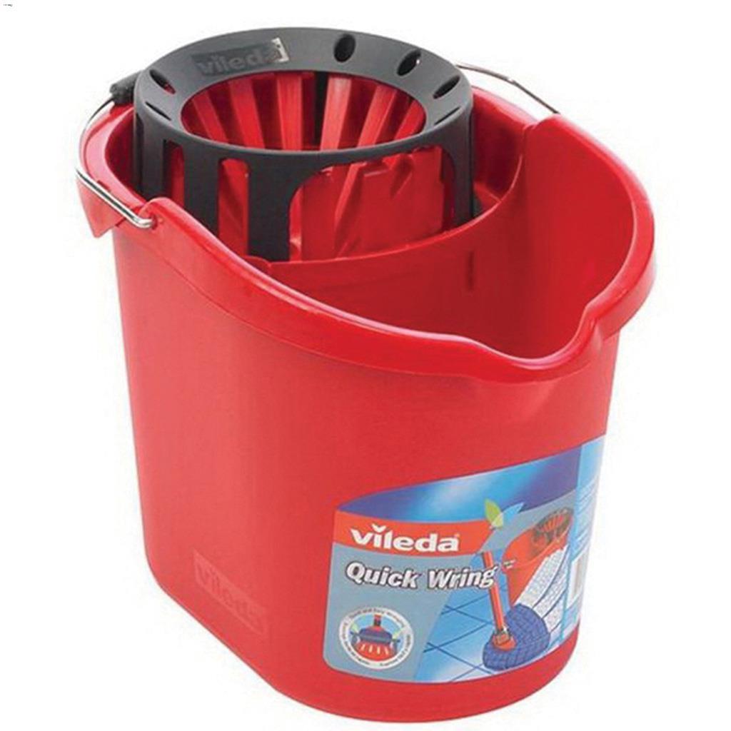 Seau et essoreuse rouge plastique Quick Wring  12  l