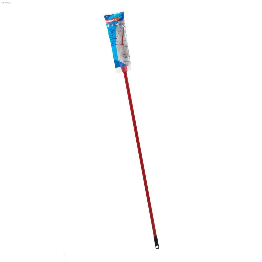 Vadrouille à manche rouge, tête en coton Classic  12  oz