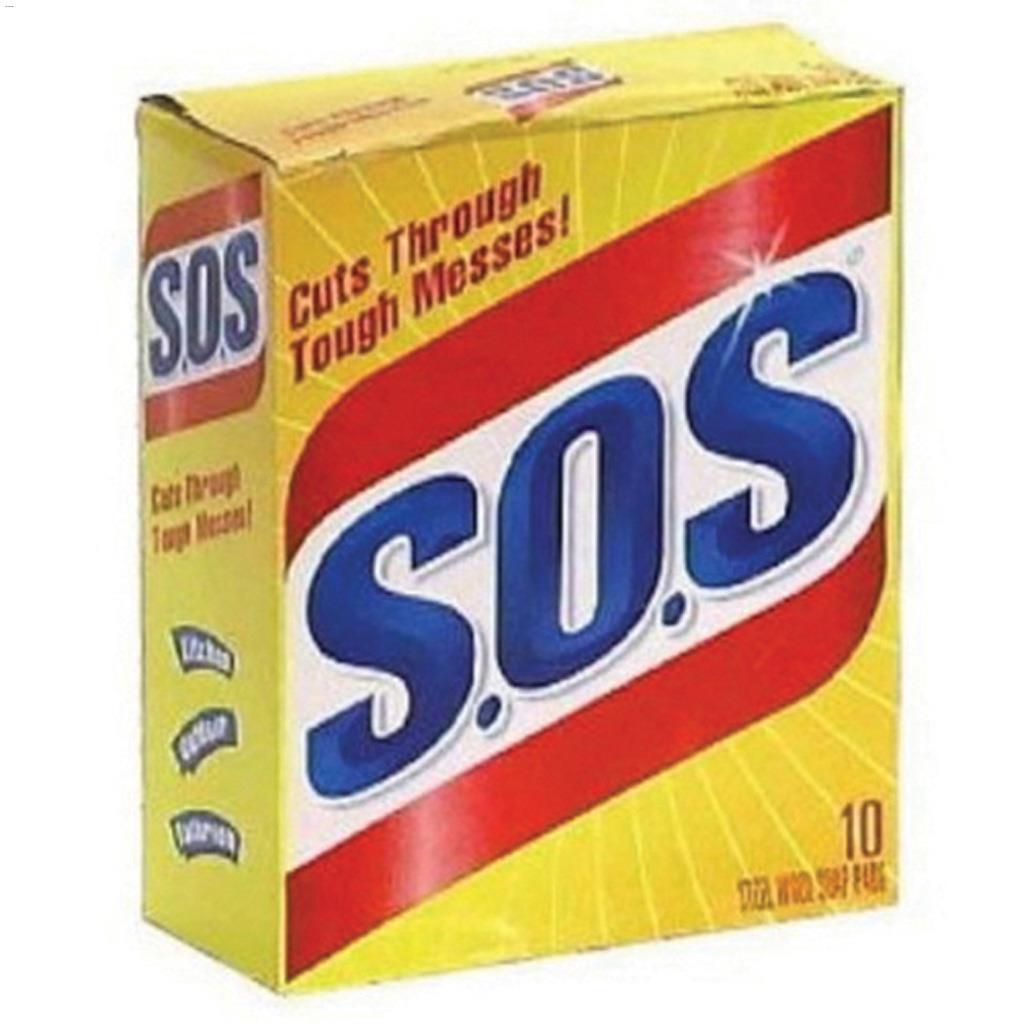 Tampon de laine d'acier S.O.S® - 10/paquet
