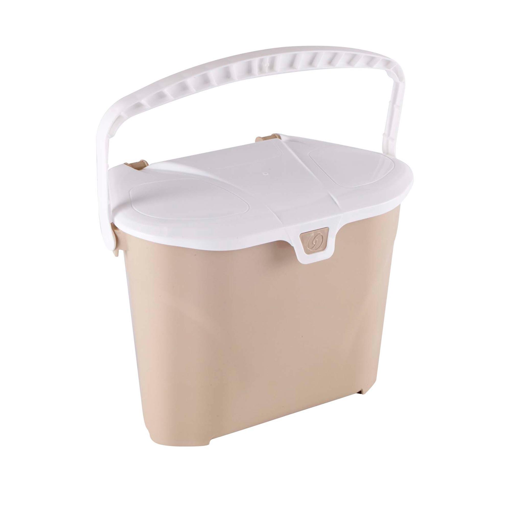 Bac à déchets organiques de cuisine beige 2  gal