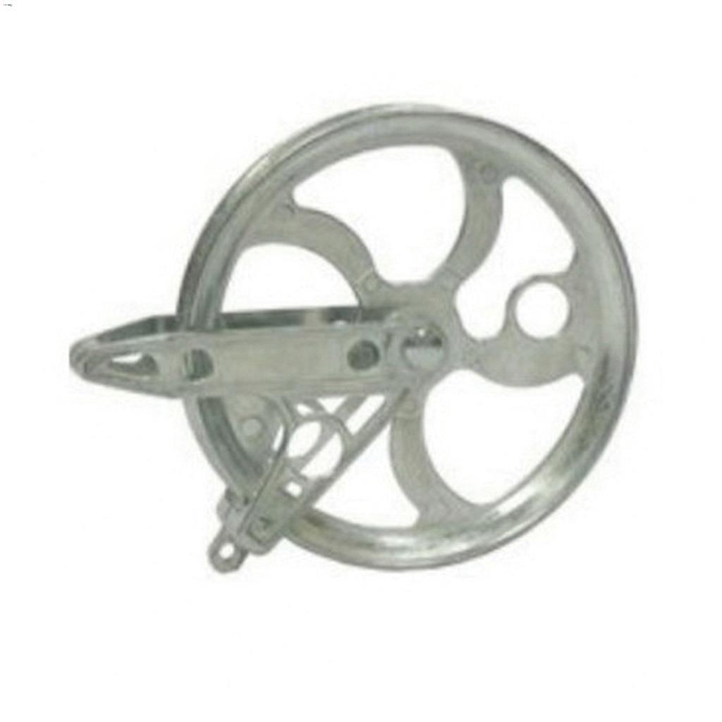 Strata 5-1/2" x 5.12" Silver Ball Bearing Pulley