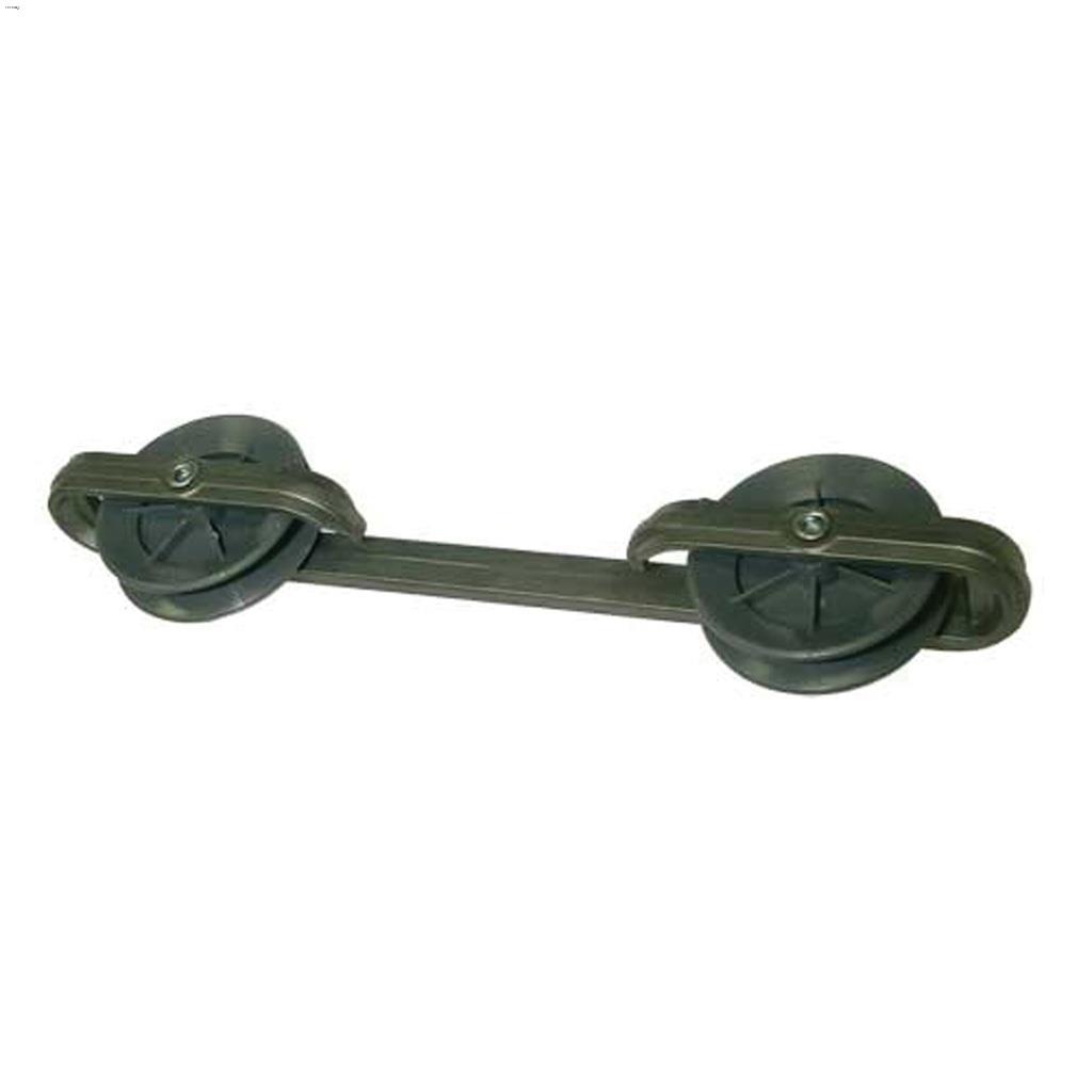 Entretoise grise avec roues en plastique Strata®  7"