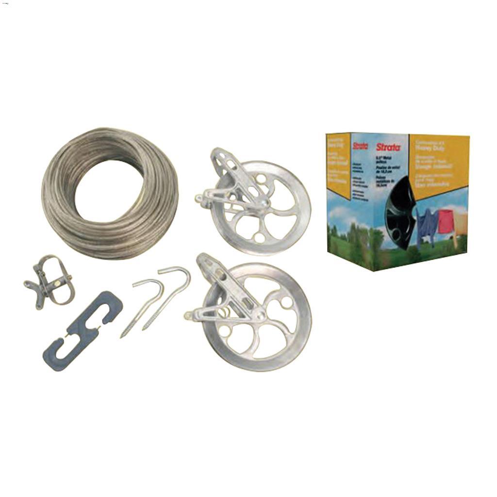 Kit corde à linge robuste dorée Strata®  150'
