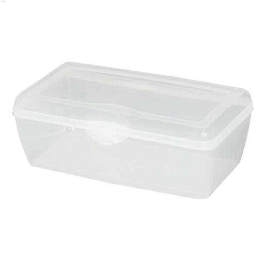 Grosse Boîte Rangement Transparente à Couvercle Rabattable