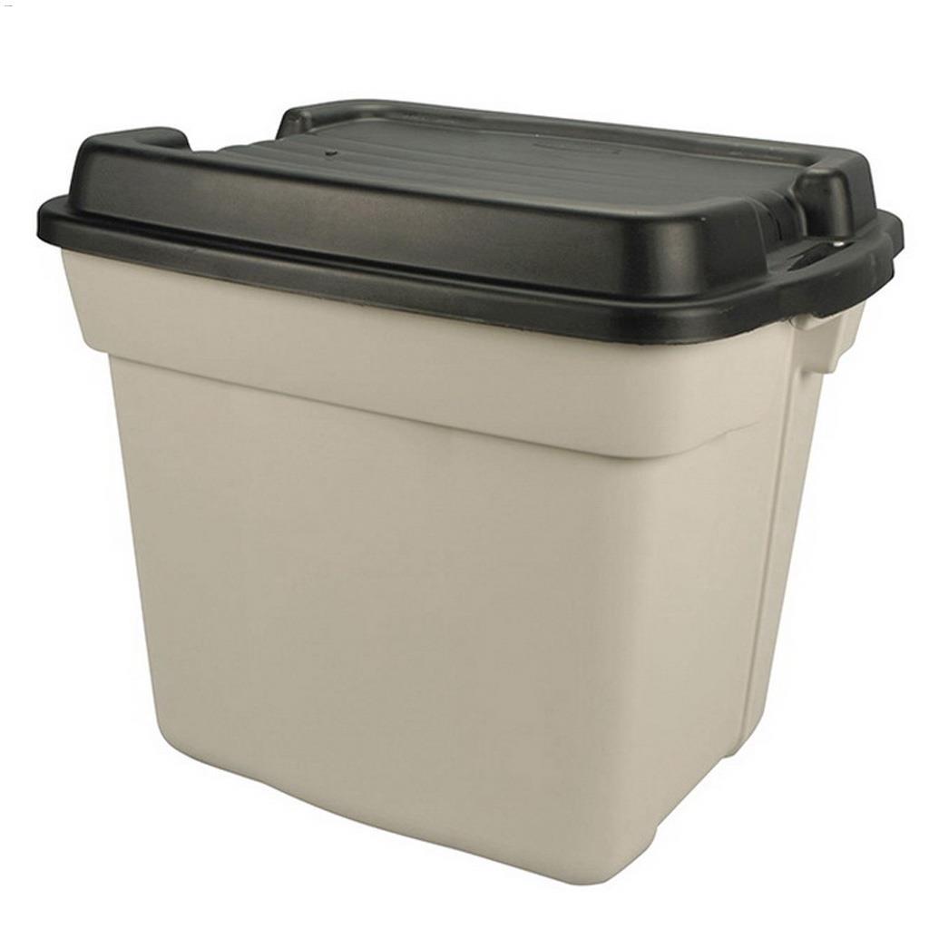 HiTop Roughtote 83 L Taupe Plastic Storage Tote