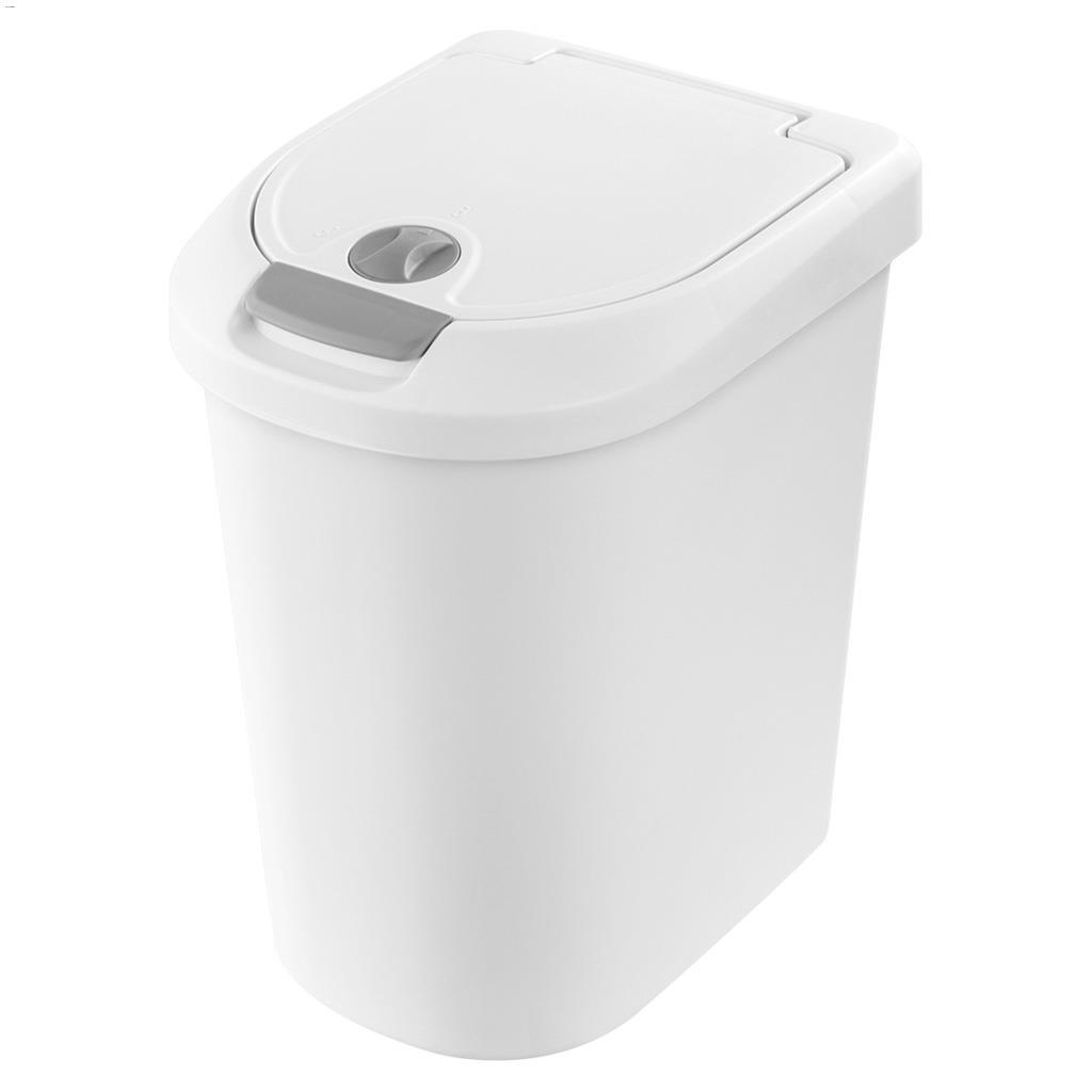 Poubelle à ordures verrouillable blanche 7.3  gal