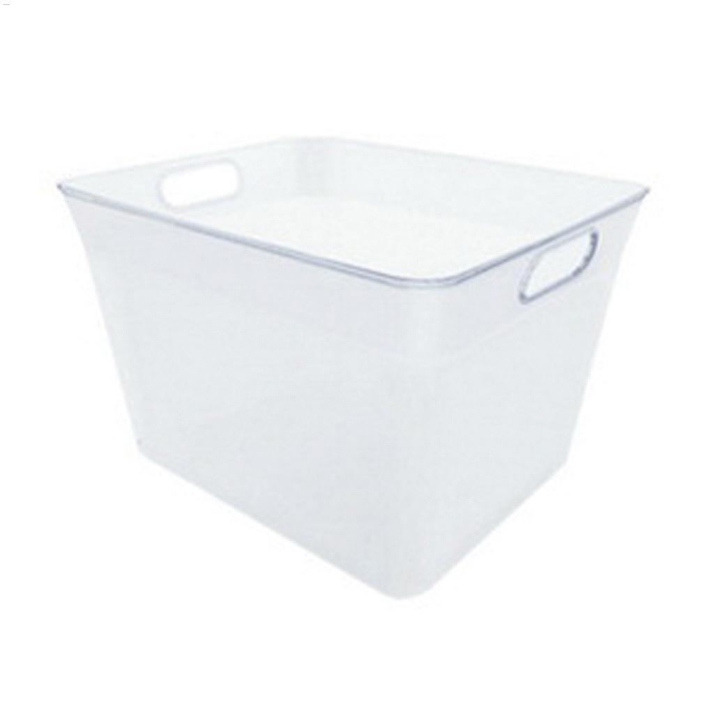 11.5 L Clear Durable Resin M V-Style Basket With Open-Top