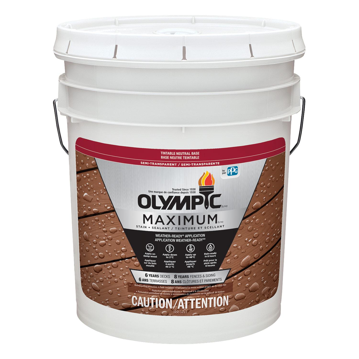 Maximum Semi-Transparent Stain, Neutral Base 18.9L
