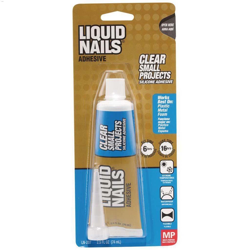 Liquid Nails Clear Small Projects Silicone Adhesive