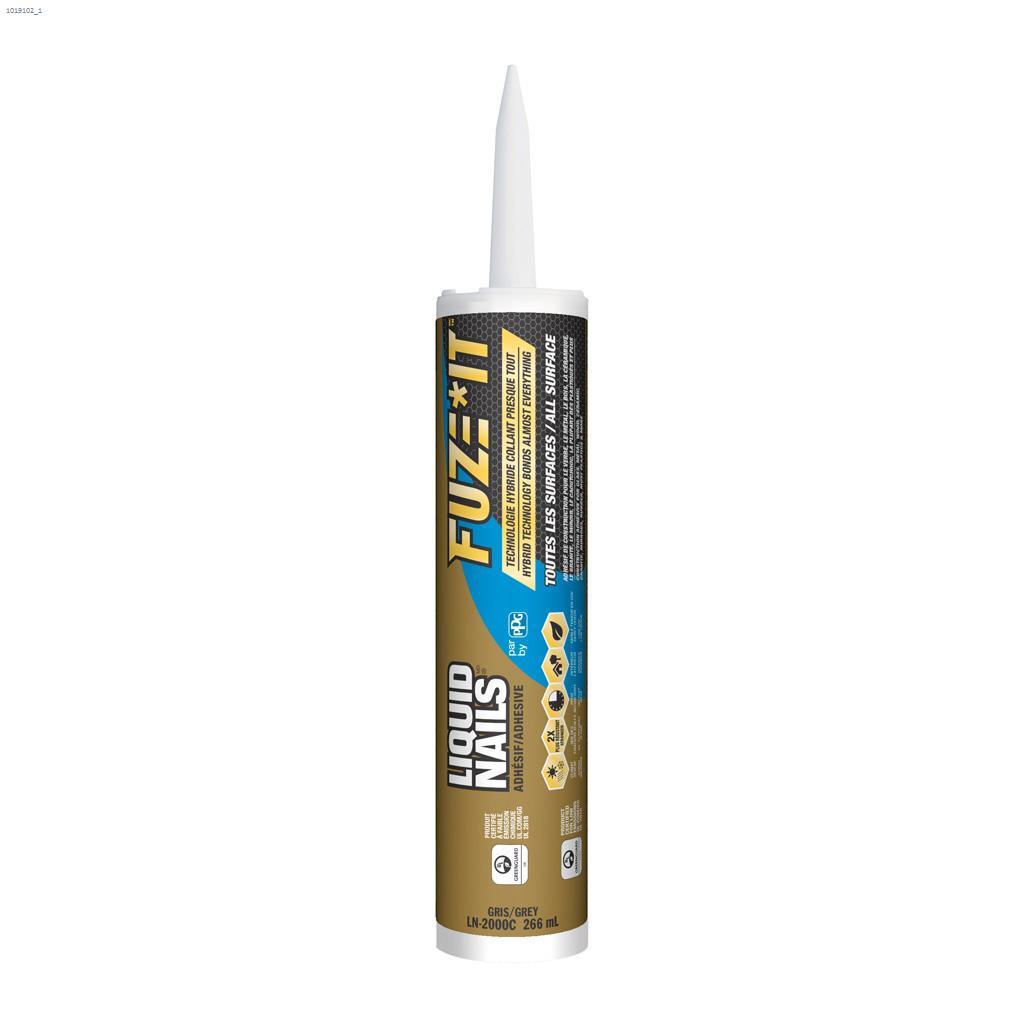 Adhésif de construction gris Liquid Nails Fuze It  300  ml