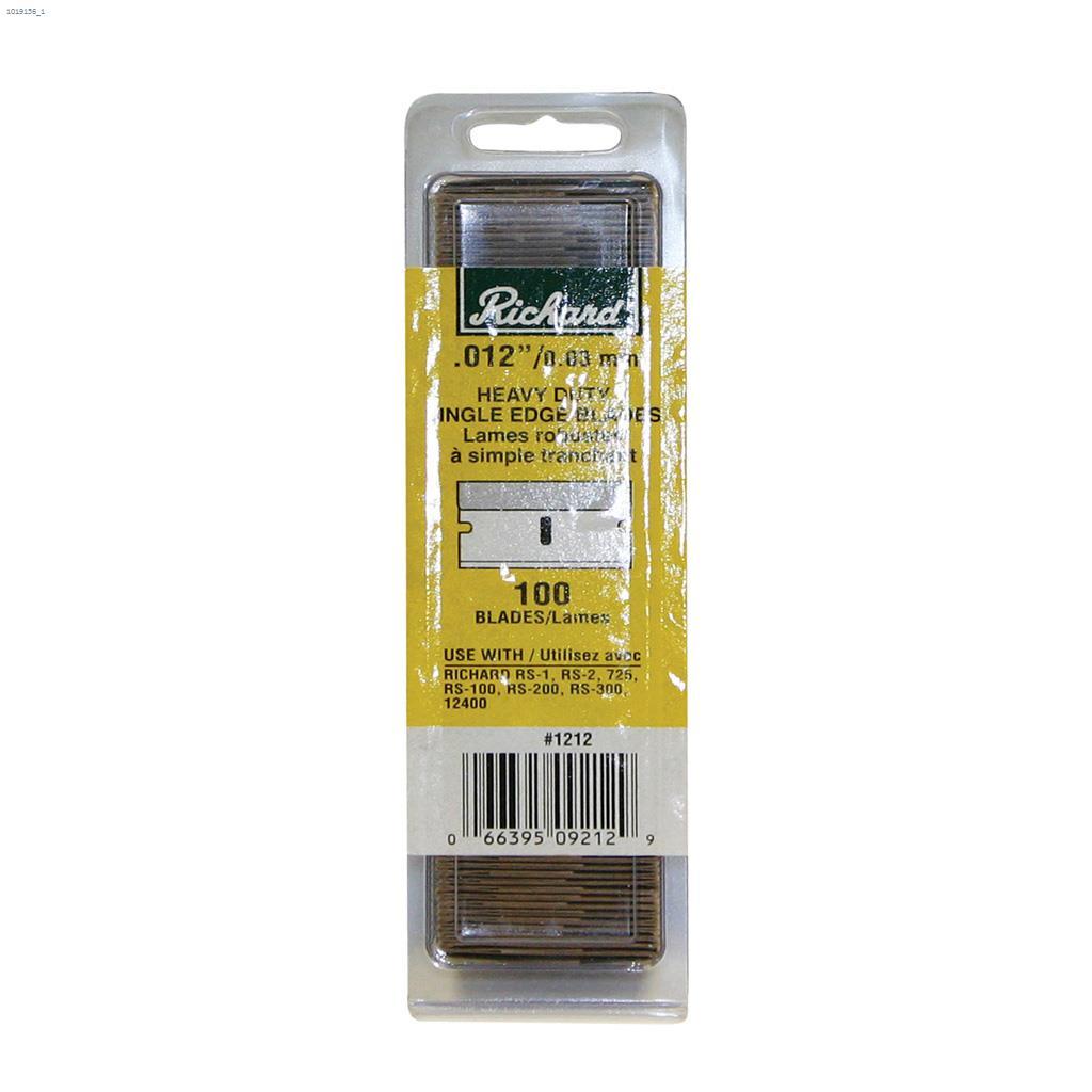 1" Single Edge Razor Scraper Replacement Blade-100/Pack