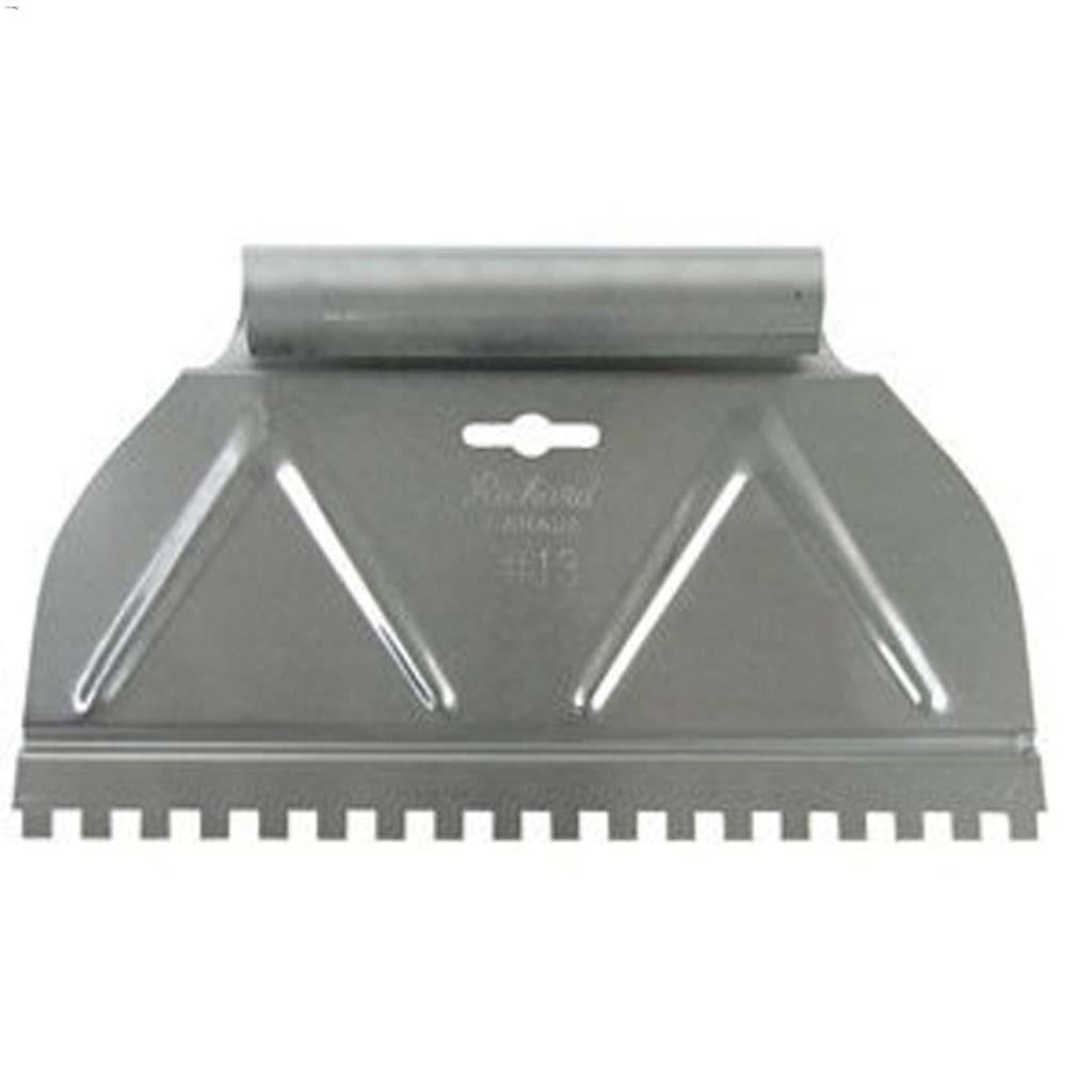 9" Satin Square 1/4" Notch Adhesive Spreader