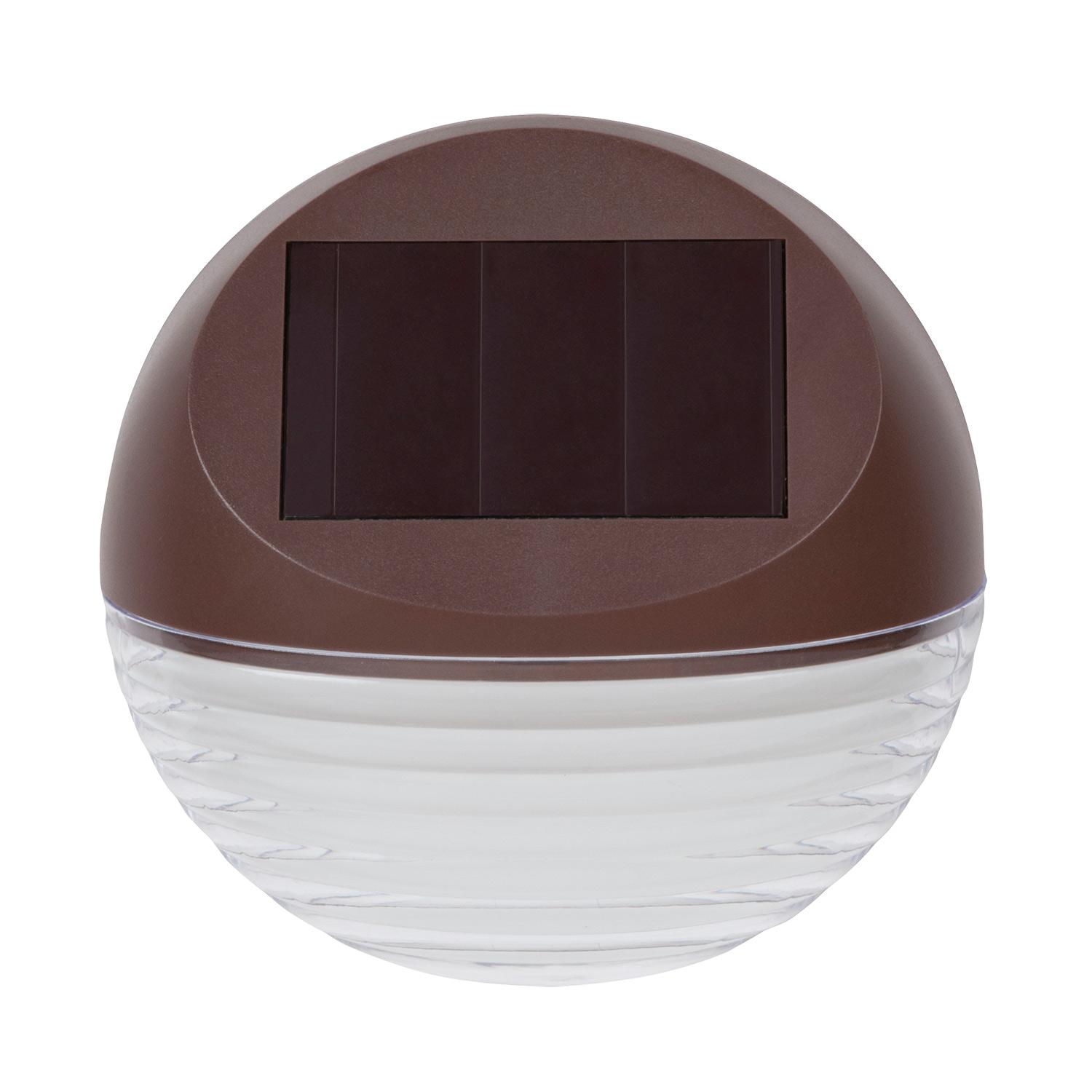 Plastique 4 lumens lumière blanche chaude solaire coin rond