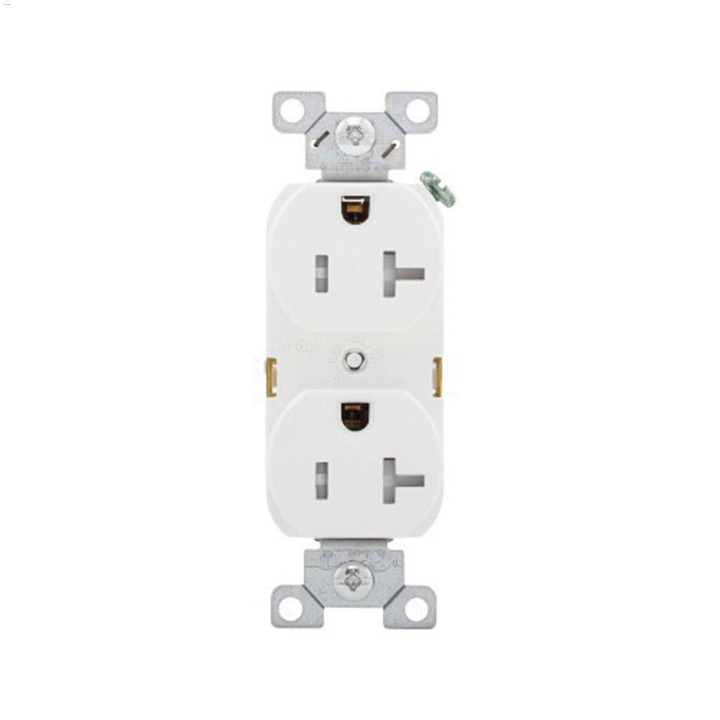 White Duplex Receptacle 20A 2P/3W