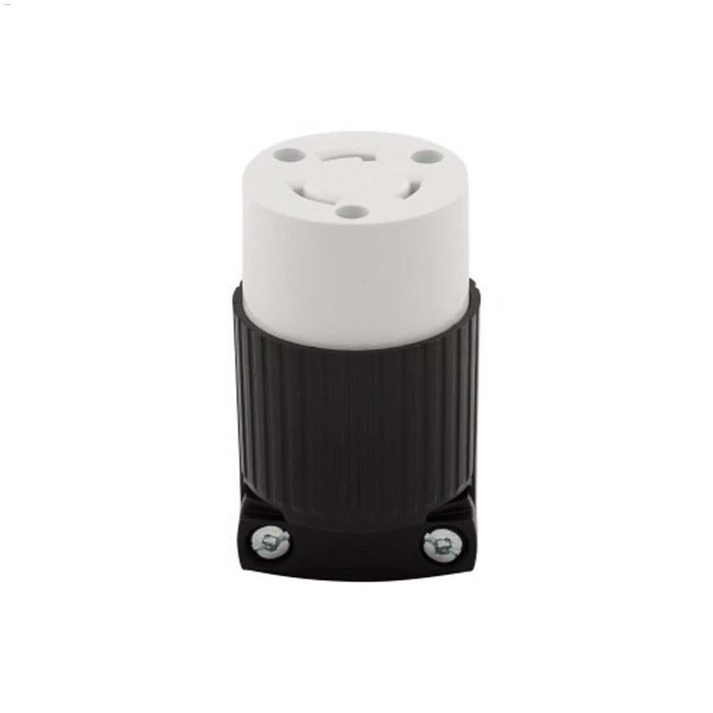 Raccord verr. par torsion en nylon 20 A 125 V 2 P/3 W
