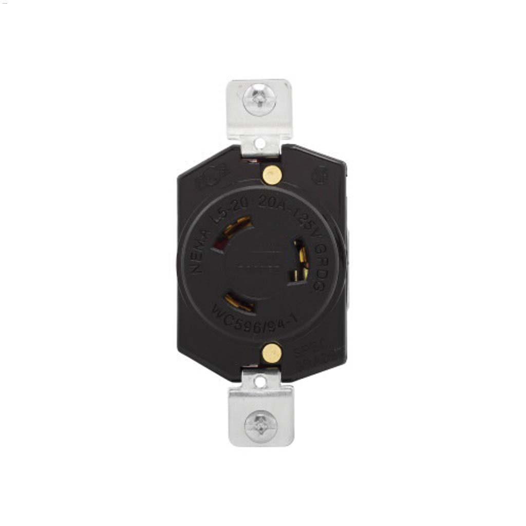 Réceptacle verrouillable 20 A 125 V 2 P/3 W