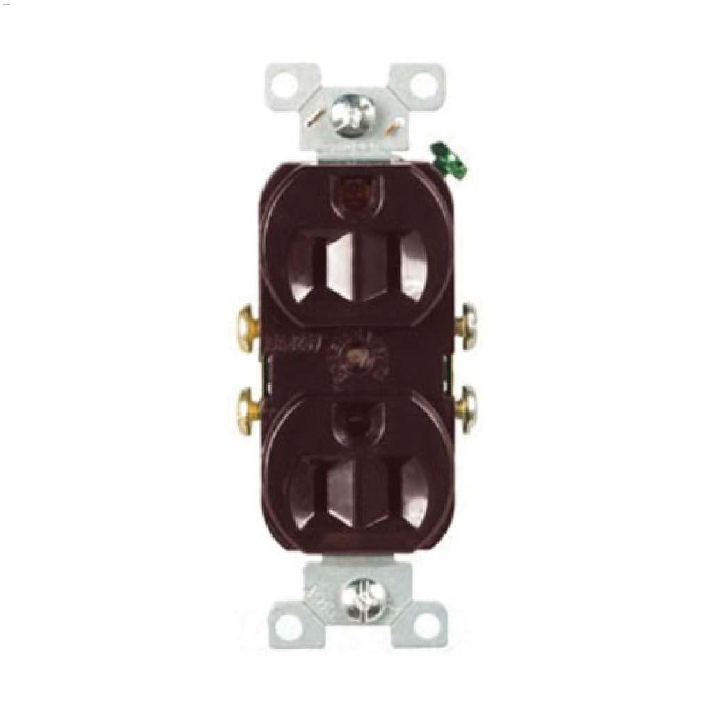 Brown Duplex Receptacle 15A 2P/3W