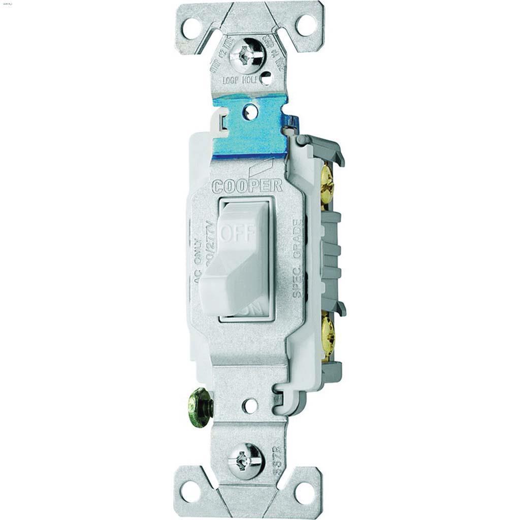 Interr. à bascule silencieux CA robuste blanc 15 A 120/277 V