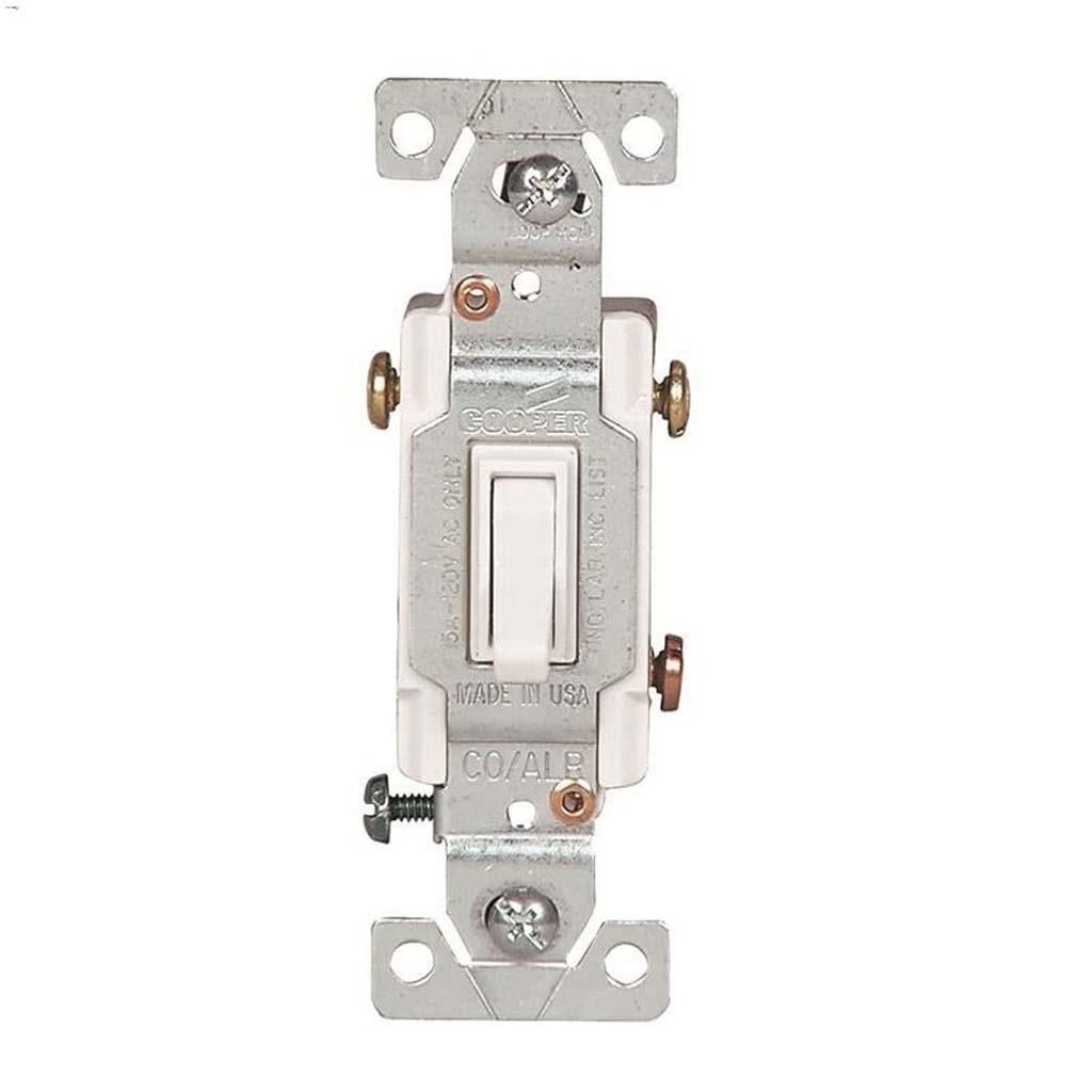 Blanc 3 voies Cuivre/aluminium interrupteur bascule 15A 120V