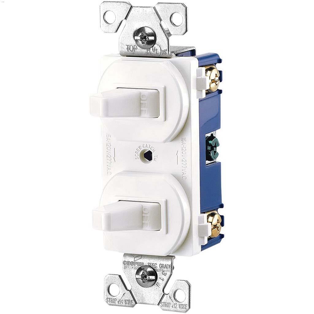 Interrupteur Combiné Duplex Blanc
