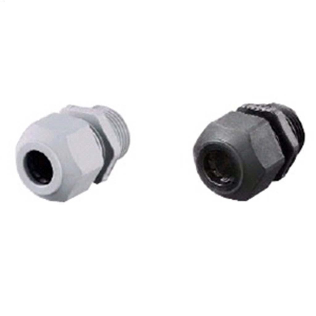 1/2" Nylon 6/6 Black Male Cord Connector