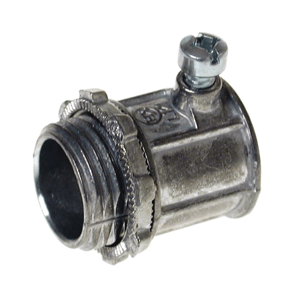Raccord à vis EMT zingué 1/2"  - 5/paquet