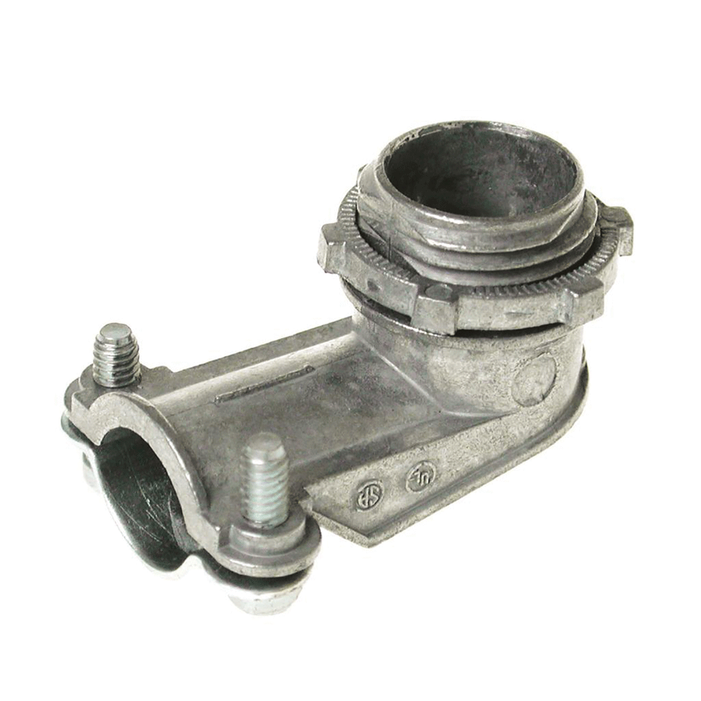 3/8" Zinc 90 Degree Connector