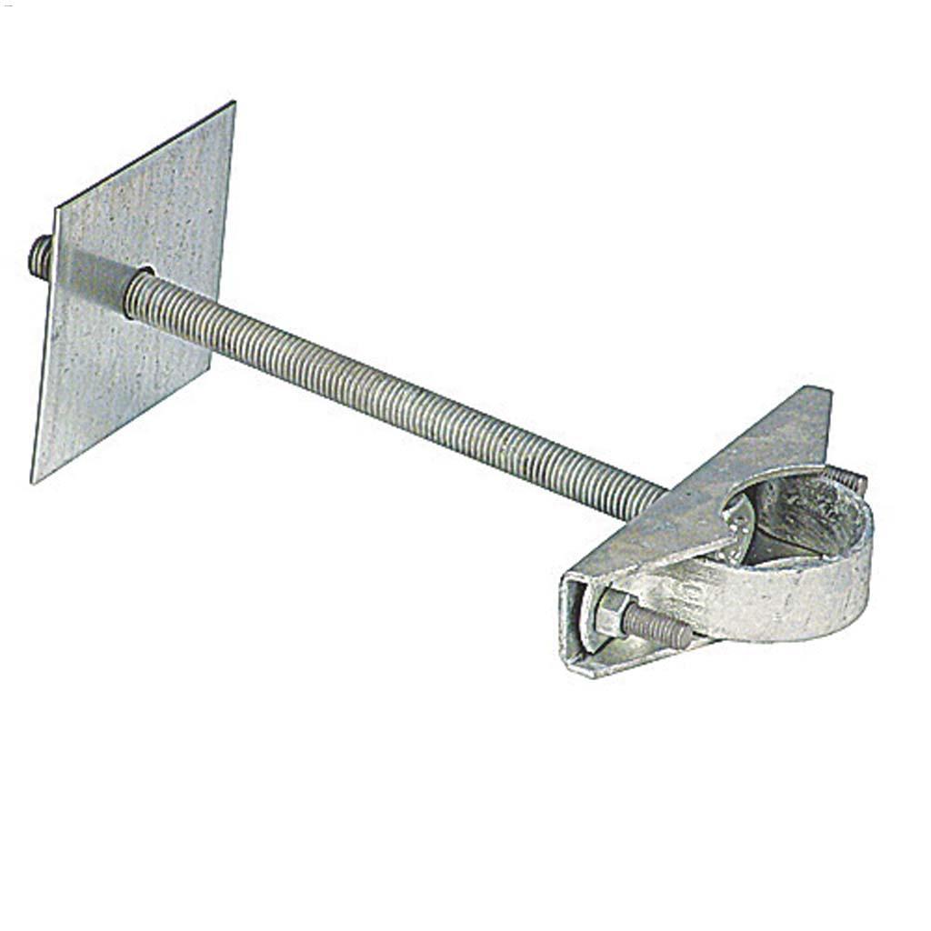 Mât support acier galvanisé trempage chaud fixation complète