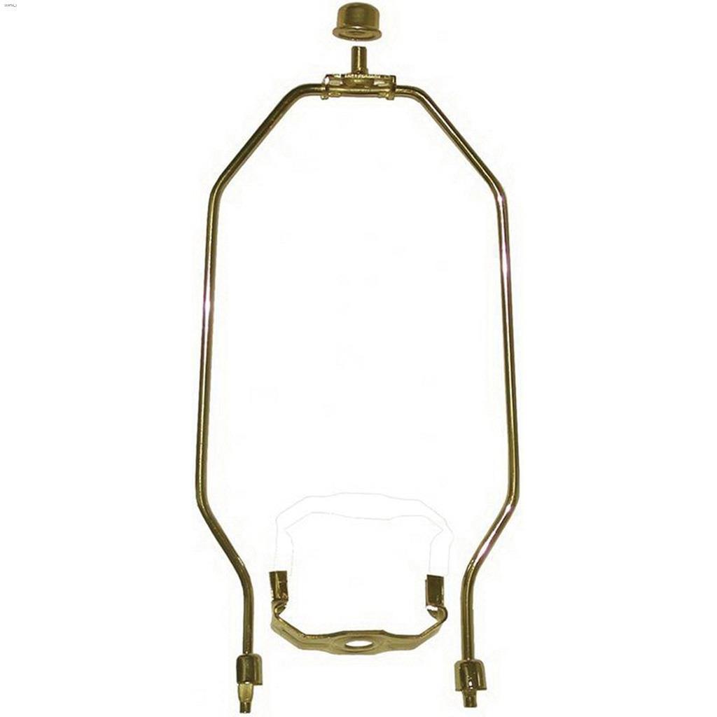 Harpe de lampe en laiton poli 8"