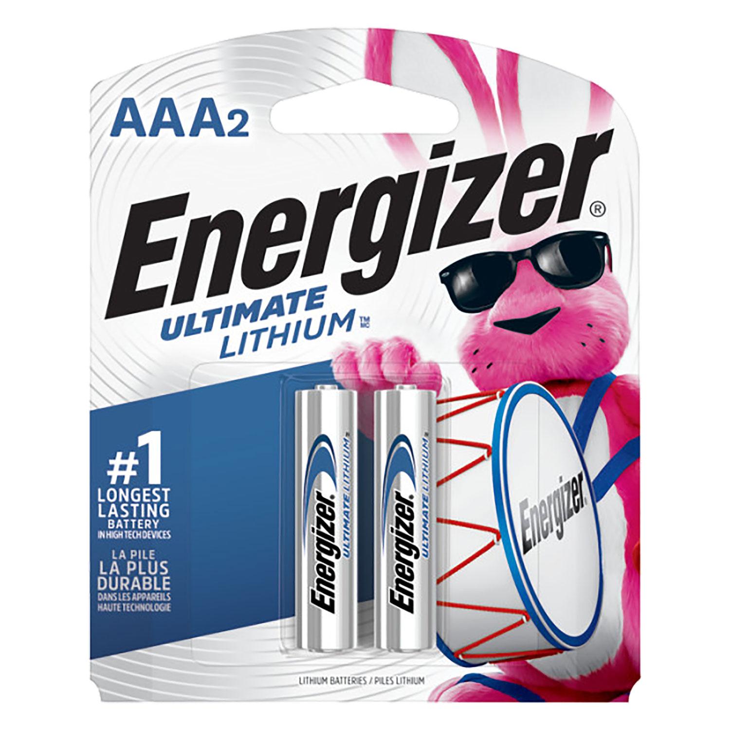 Pile au lithium Ultimate 1,5 V AAA - 2/paquet