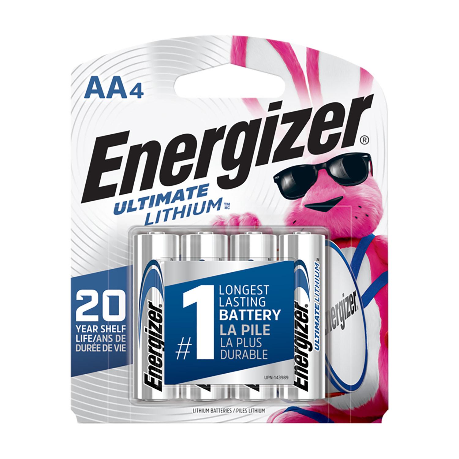 Pile au lithium Ultimate 1,5 V AA - 4/paquet