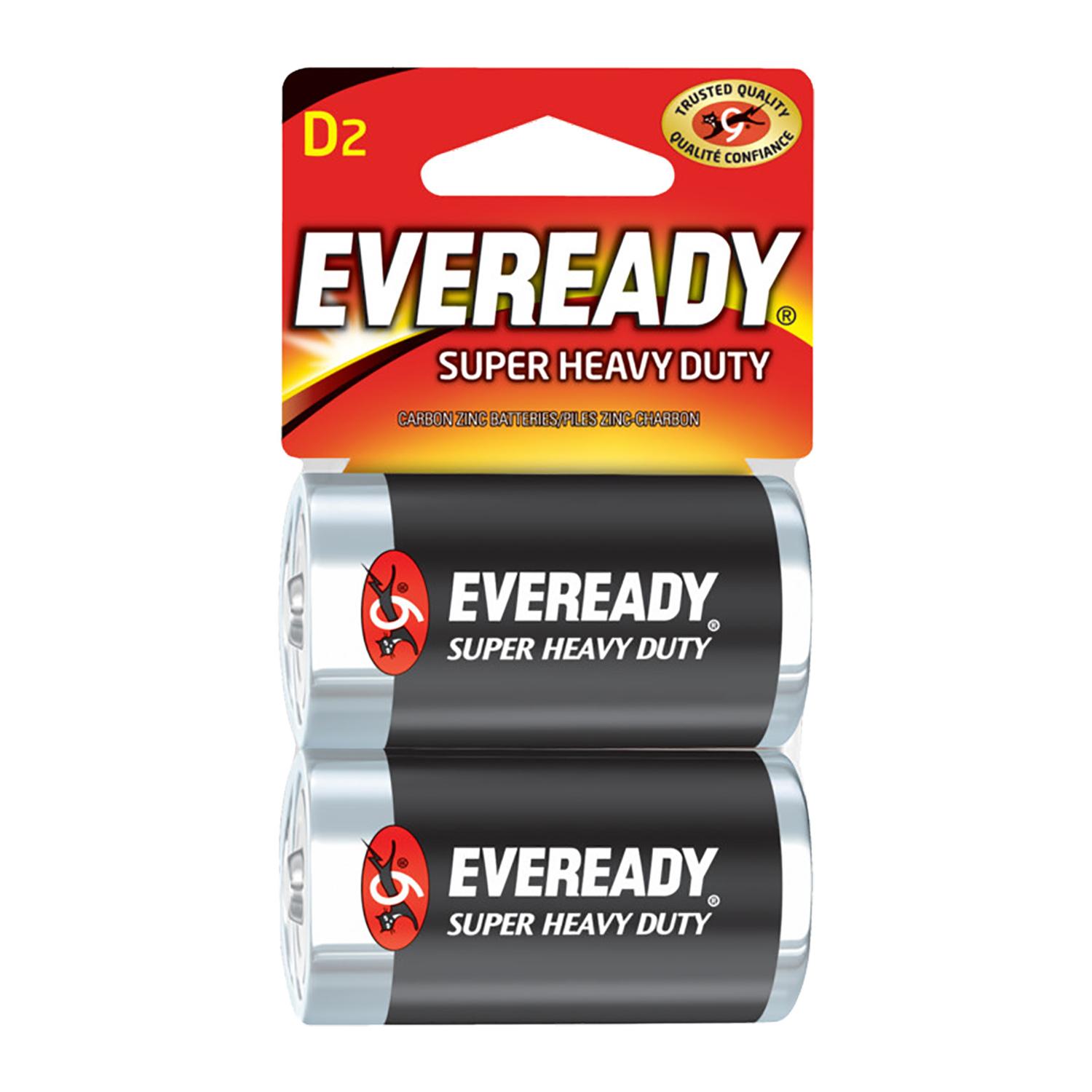 Eveready D Battery (2 Pack)