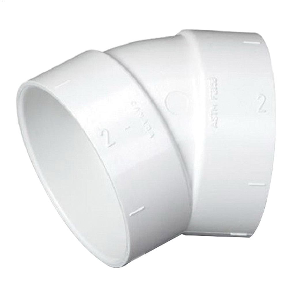 2" Central Vacuum White 30 Degree Elbow