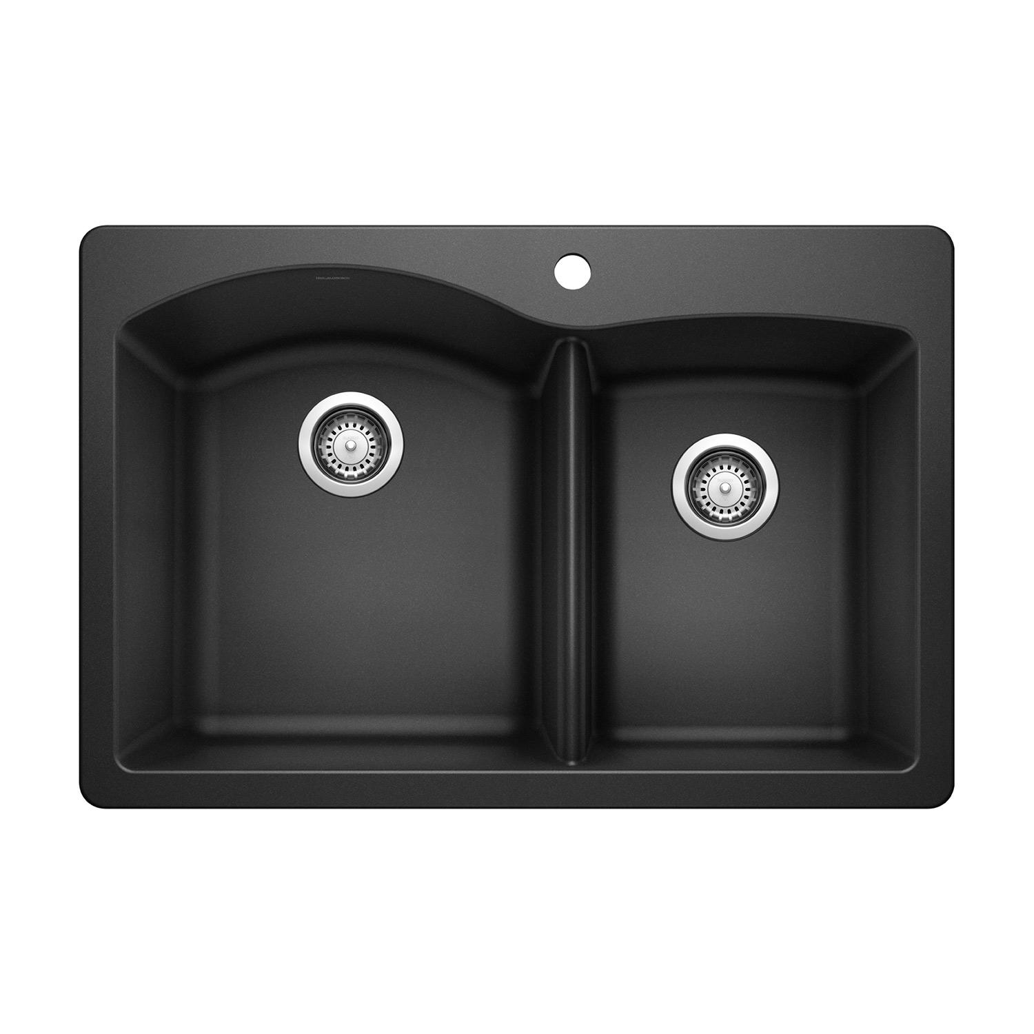 Évier double 1-3/4 Blanco Diamond, anthracite