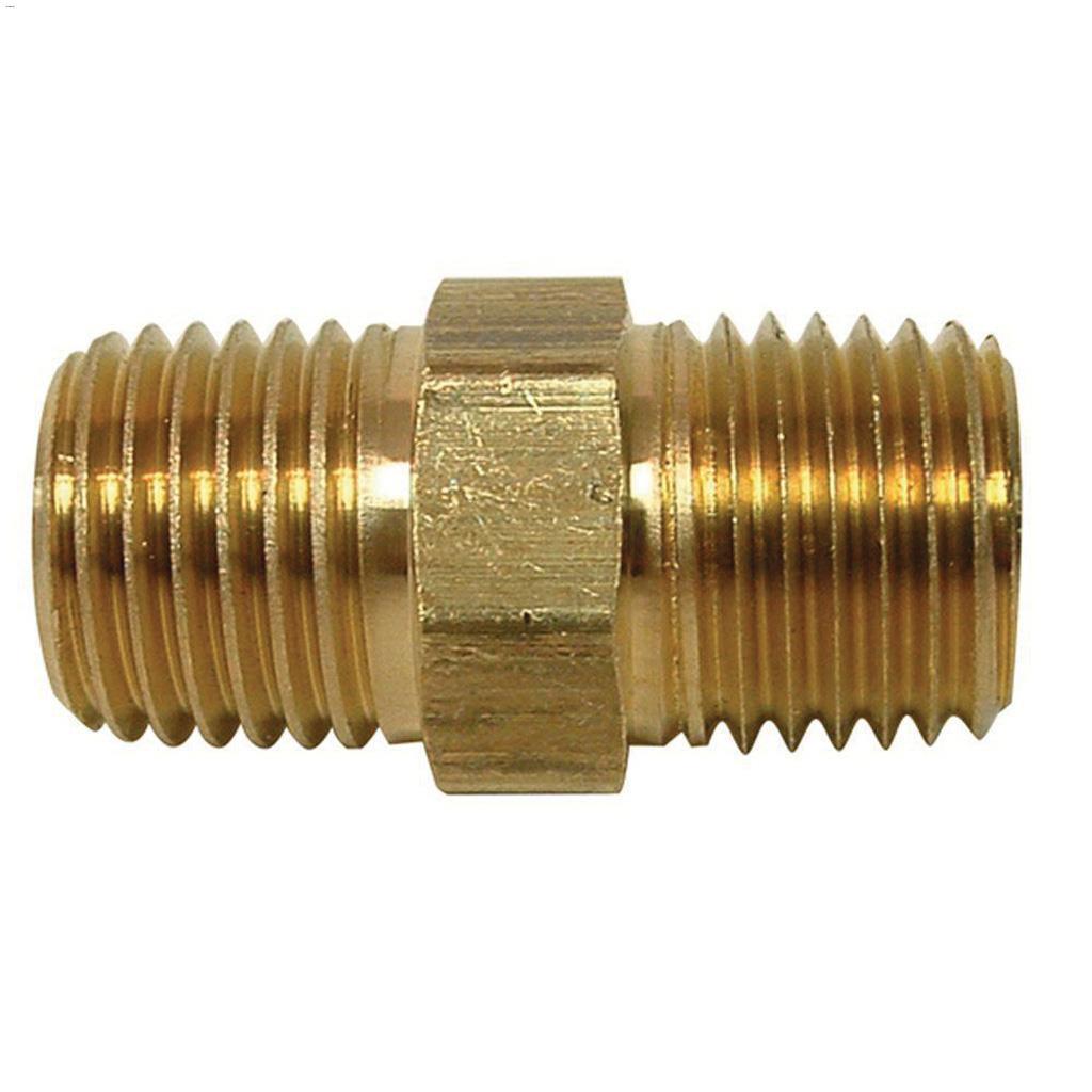 Mamelon de tuyau en laiton sans plomb hex 1/2"