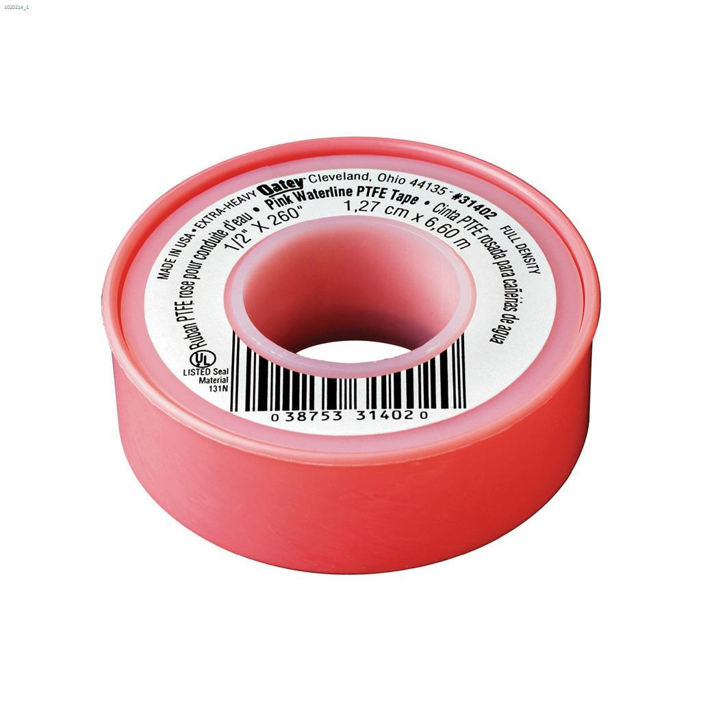 Ruban d'étanchéité fileté rose en PTFE 1/2" x 260"
