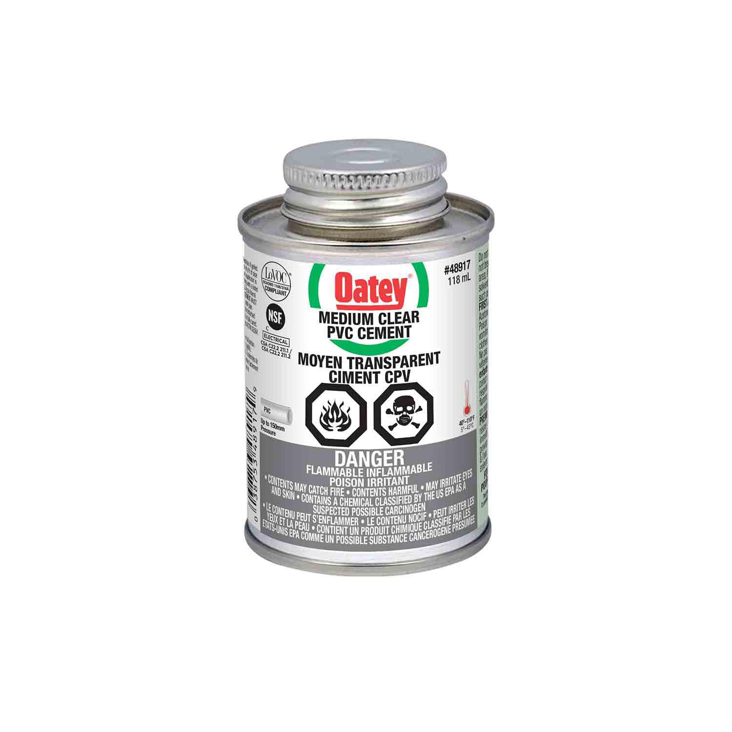 118 mL Clear Medium PVC Cement